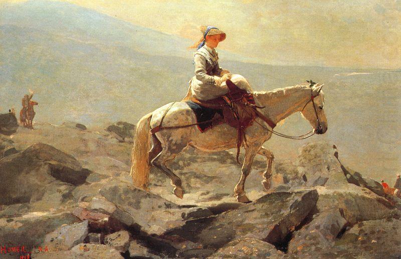 Winslow Homer Bridle Path, White Mountains china oil painting image
